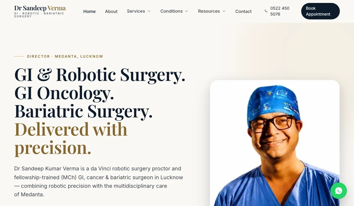 Dr. Sandeep Kumar Verma website preview